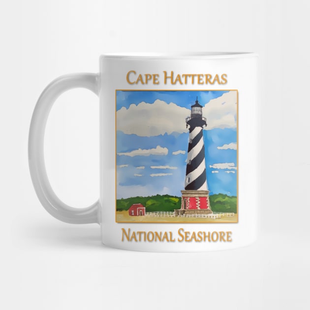 Lighthouse on Cape Hatteras National Seashore by WelshDesigns